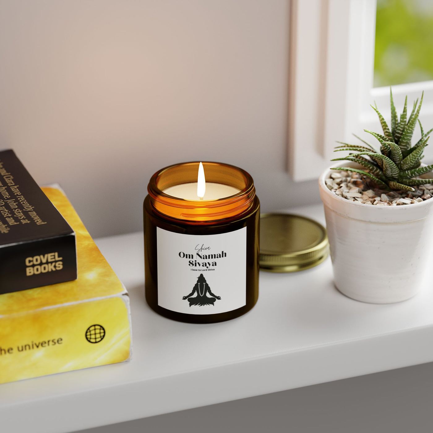 Shiva Soy Candle – Om Namah Sivaya | Spiritual Meditation Candle